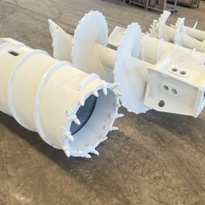 Core barrel and rock auger for Bauer BG15 drilling rig